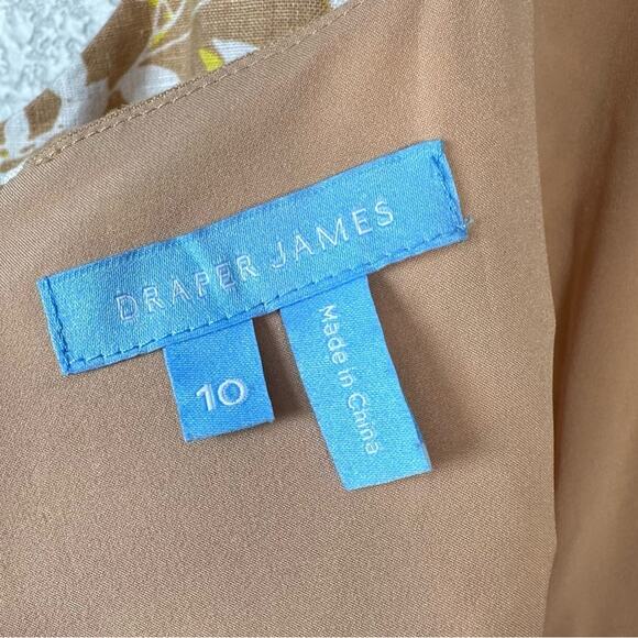 Draper James Womens Floral Linen Sleeveless Mini Dress Size 10 - Picture 3 of 11